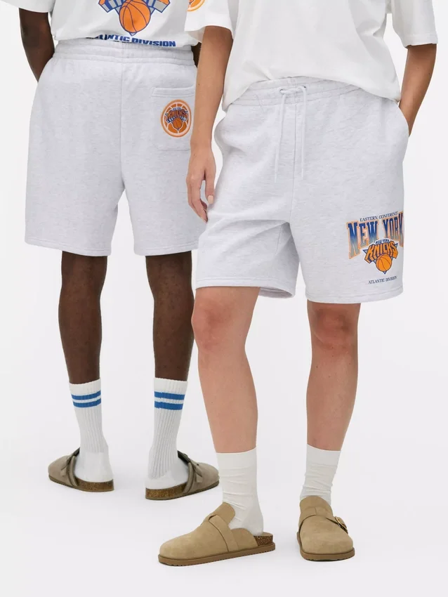 Calções com cordão da NBA dos New York Knicks