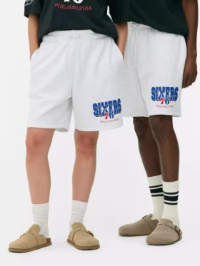 Calções com cordão da NBA Philadelphia 76ers