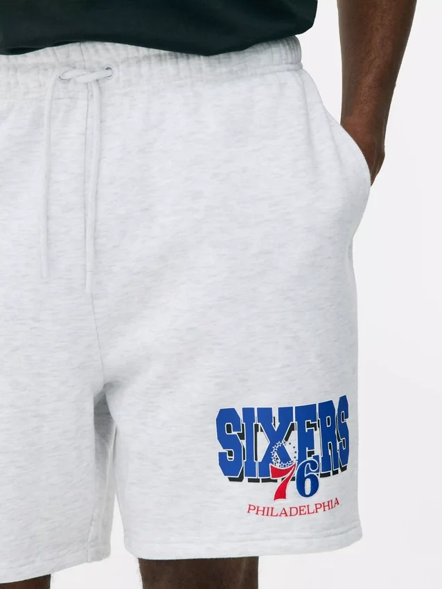 Calções com cordão da NBA Philadelphia 76ers
