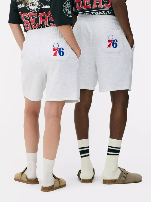 Calções com cordão da NBA Philadelphia 76ers