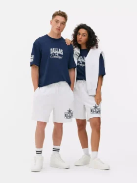 Calções com cordão da NFL Dallas Cowboys