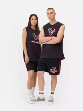 Calções com cordão dos Houston Texans da NFL