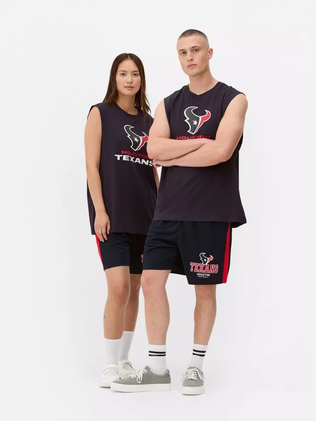 Calções com cordão dos Houston Texans da NFL