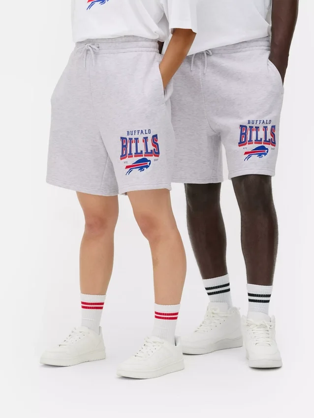 Calções com logótipo dos Buffalo Bills da NFL
