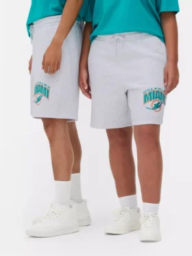 Calções com o logótipo dos Miami Dolphins da NFL