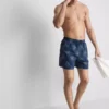 Calções de banho bordados com motivo solar