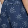 Calções de banho bordados com motivo solar
