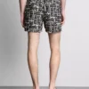 Calções de banho com estampado abstrato