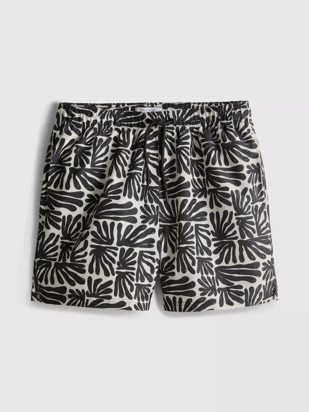 Calções de banho com estampado abstrato