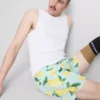 Calções de banho com estampado de limão