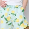 Calções de banho com estampado de limão
