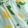 Calções de banho com estampado de limão