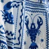 Calções de banho com textura de azulejos mediterrânicos