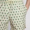 Calções de banho com textura de palmeiras