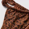 Calções de biquíni com brilho e padrão leopardo da Paula Echevarría