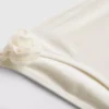 Calções de biquíni com laço lateral e padrão floral 3D