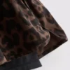 Calções de corrida com padrão de leopardo