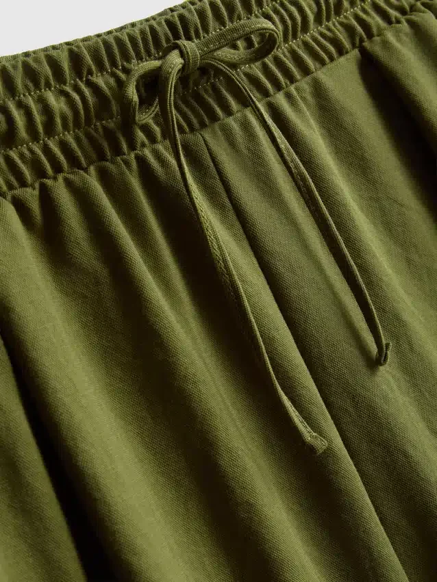 Calções de corte descontraído com textura