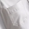 Calções de ganga de algodão com bolsos frontais