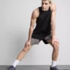 Calções de ginástica com blocos de cor