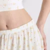 Calções de pijama com canelado estampado