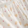 Calções de pijama com canelado estampado