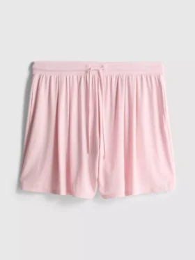 Calções de pijama com cordão, ricos em modal