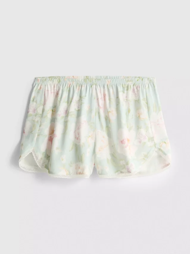 Calções de pijama com estampado floral