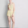 Calções de pijama com estampado floral em malha canelada