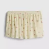 Calções de pijama com estampado floral em malha canelada