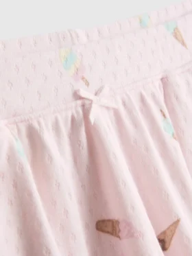 Calções de pijama com folhos «Love to Lounge» com padrão de gelados