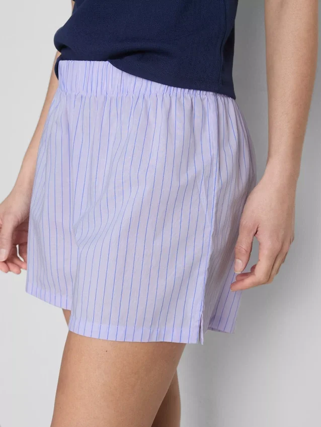 Calções de pijama de algodão estampados