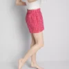 Calções de pijama em algodão tecido