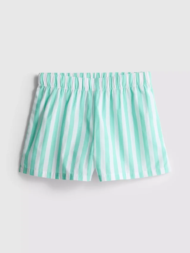 Calções de pijama em algodão tecido