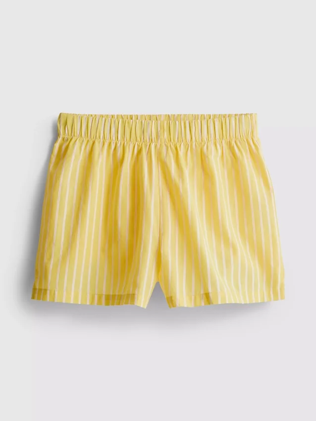 Calções de pijama em algodão tecido