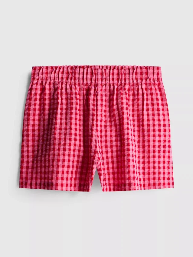 Calções de pijama em algodão tecido