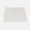 Calções de pijama em jersey com acabamento em folha de alface