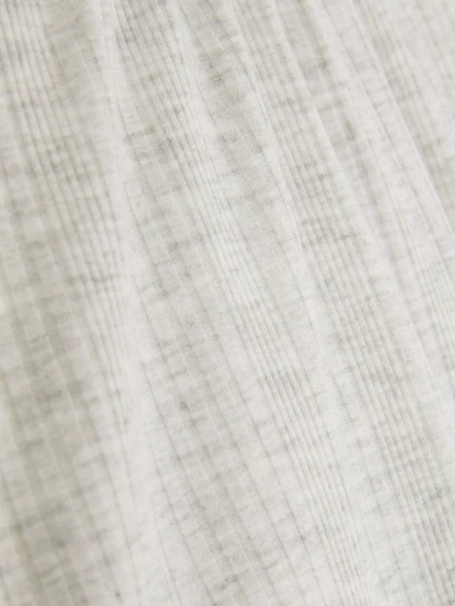 Calções de pijama em jersey com acabamento em folha de alface