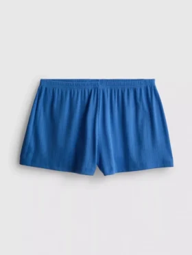 Calções de pijama em ponto de rede
