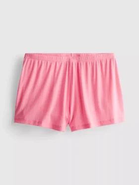 Calções de pijama em ponto de rede