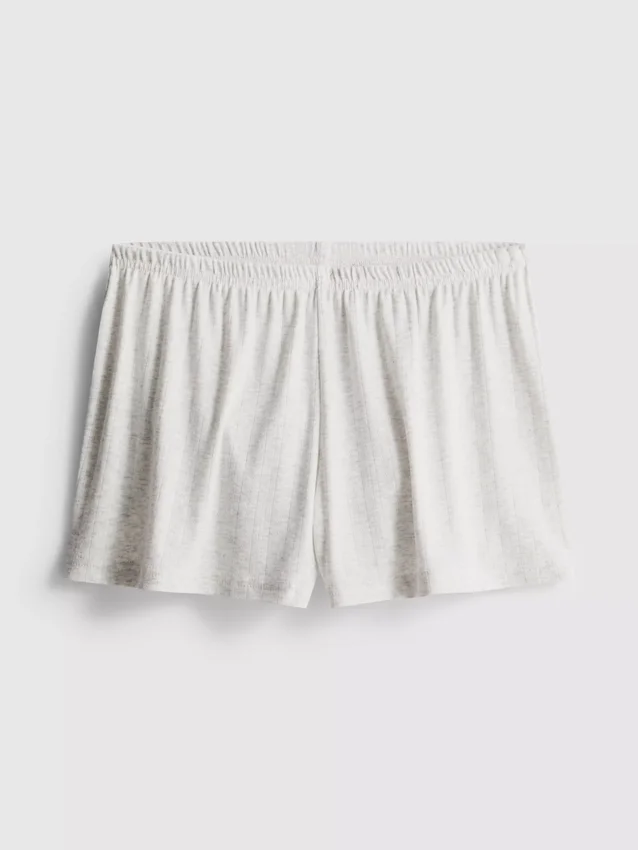 Calções de pijama em ponto de rede