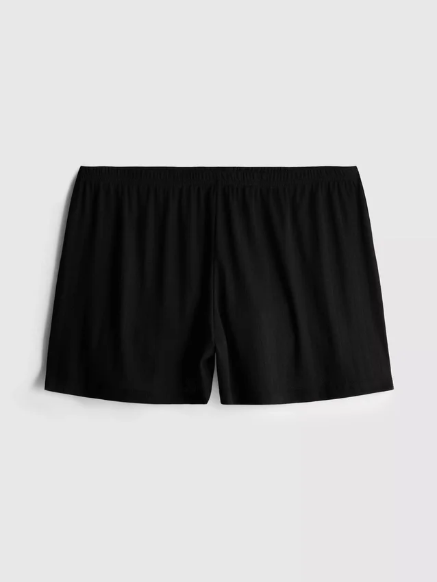 Calções de pijama em ponto de rede