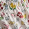 Calções de pijama em tecido de algodão
