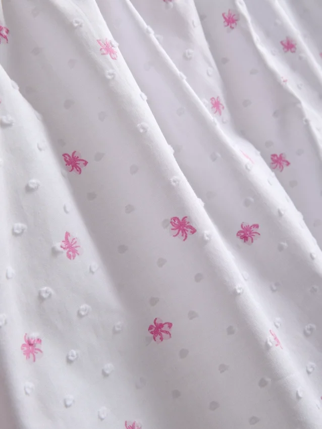 Calções de pijama em tecido de algodão