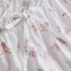 Calções de pijama florais em algodão Dobby