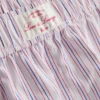 Calções de pijama às riscas em algodão, estilo «room service»