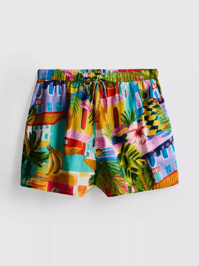 Calções de praia estampados