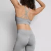 Calções desportivos sem costuras e de alto brilho