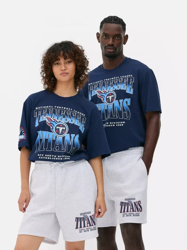 Calções estampados dos Tennessee Titans da NFL