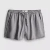 Calções jogger em ganga de algodão